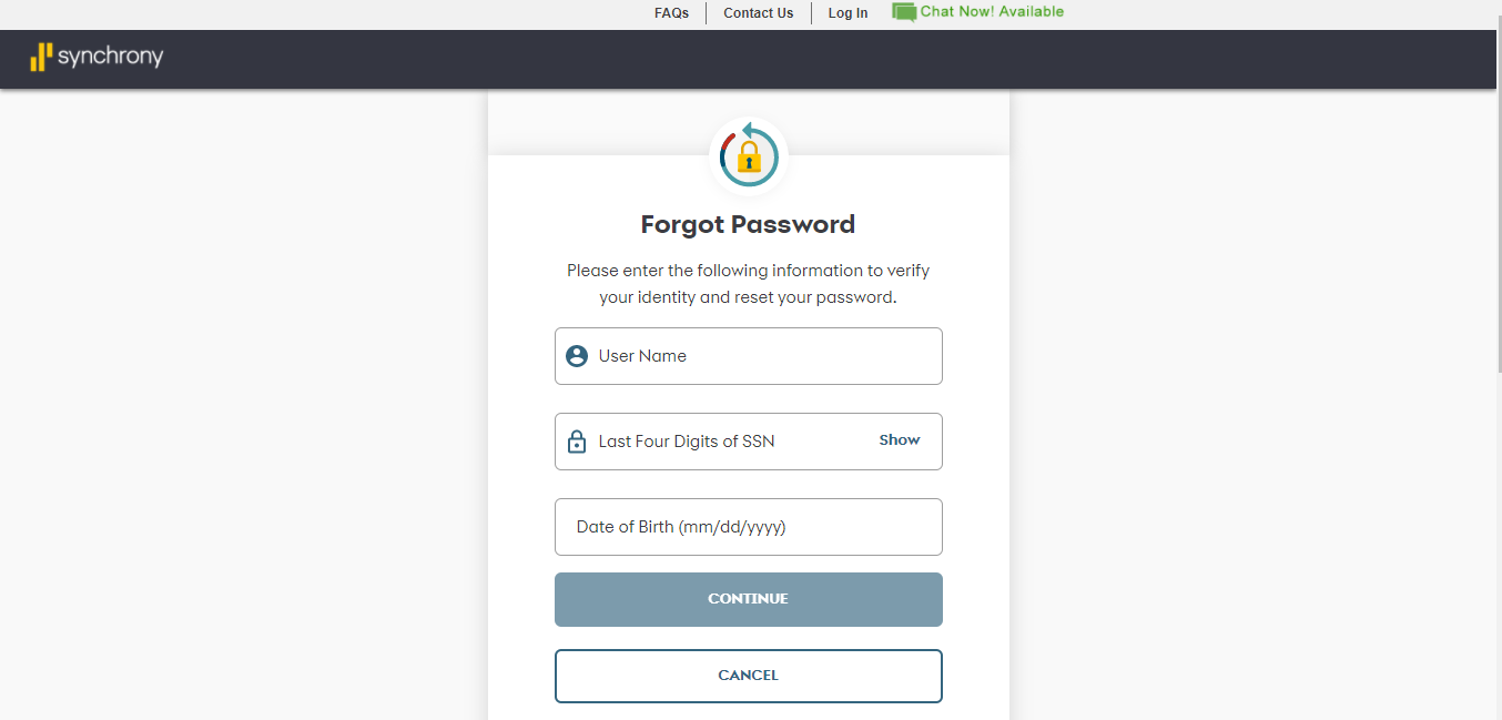 P C Richard credit card forgot password 2